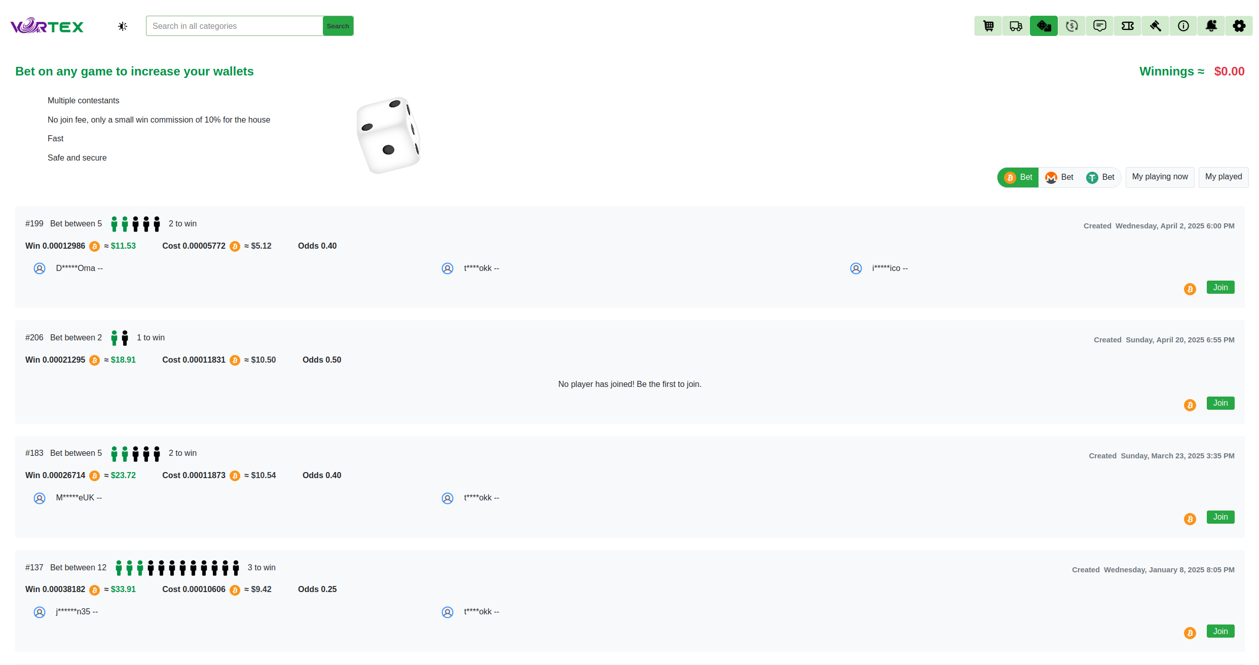 Vortex Market security dashboard 2026 - platform features overview